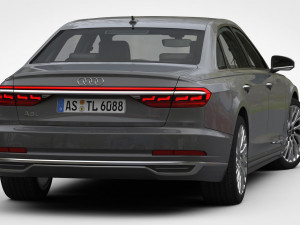 audi a8 long 2018 3D 模型
