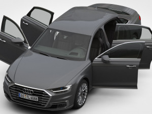 audi a8 long 2018 3D 模型
