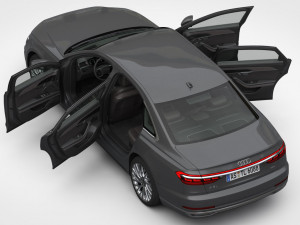 audi a8 long 2018 3D 模型