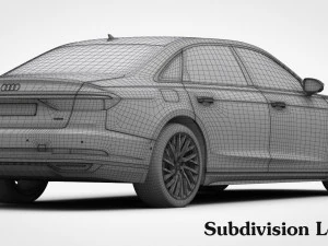 audi a8 long 2018 3D Model