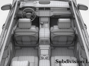 audi a8 long 2018 3D 模型
