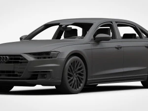 audi a8 long 2018 3D Model