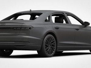 audi a8 long 2018 3D 模型