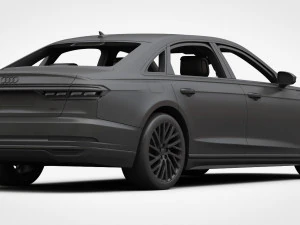 audi a8 long 2018 3D Model