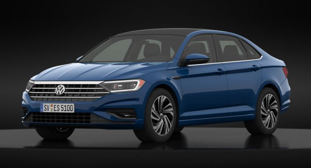 volkswagen jetta sel 2019 detailed interior 3D Model .c4d .max .obj .3ds .fbx .stl .blend 