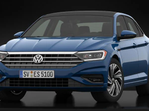 volkswagen jetta sel 2019 detailed interior 3D Model