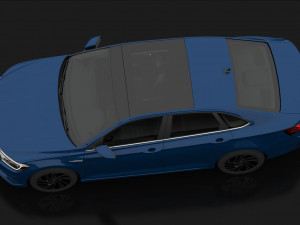 volkswagen jetta sel 2019 detailed interior 3D Model