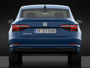 volkswagen jetta sel 2019 detailed interior 3D Model