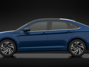volkswagen jetta sel 2019 detailed interior 3D Model