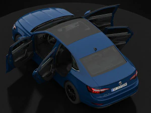 volkswagen jetta sel 2019 detailed interior 3D Model