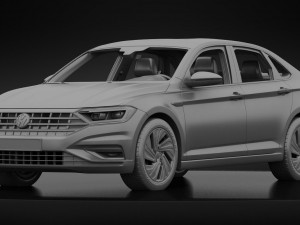 volkswagen jetta sel 2019 detailed interior 3D Model