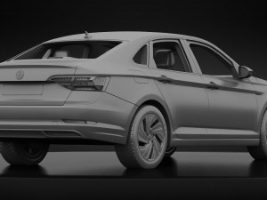 volkswagen jetta sel 2019 detailed interior 3D Model