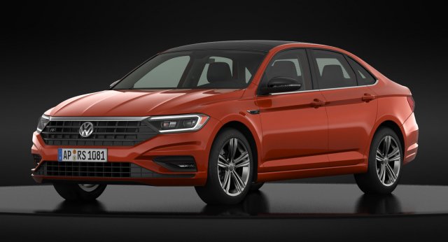 volkswagen jetta r-line 2019 detailed interior Modelo 3D .c4d .max .obj .3ds .fbx .stl .blend 