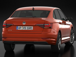 volkswagen jetta r-line 2019 detailed interior Modelo 3D