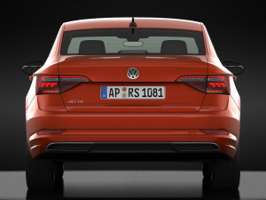 volkswagen jetta r-line 2019 detailed interior Modelo 3D