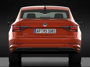 volkswagen jetta r-line 2019 detailed interior 3D Model