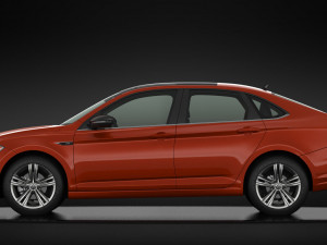 volkswagen jetta r-line 2019 detailed interior Modelo 3D
