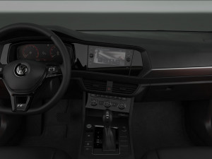 volkswagen jetta r-line 2019 detailed interior Modelo 3D