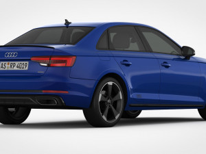 audi a4 2019 detailed interior 3D Model