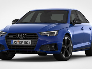 audi a4 2019 detailed interior 3D Model