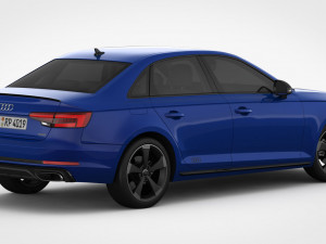 audi a4 2019 detailed interior 3D Model