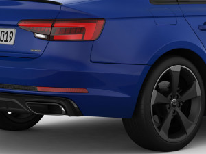 audi a4 2019 detailed interior 3D Model