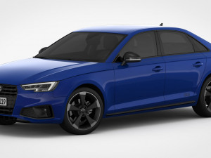 audi a4 2019 detailed interior 3D Model