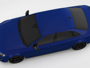 audi a4 2019 detailed interior 3D Model