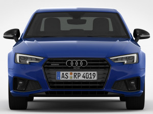 audi a4 2019 detailed interior 3D Model