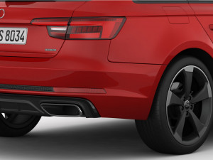 audi a4 avant 2019 detailed interior Modelo 3D
