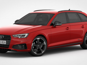 audi a4 avant 2019 detailed interior Modelo 3D