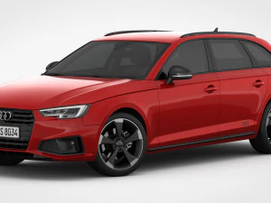 audi a4 avant 2019 detailed interior 3D Model