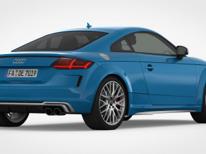 3d audi tt 2019 detailed interior 3D Модель