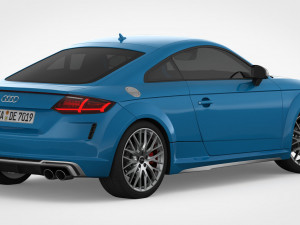 3d audi tt 2019 detailed interior 3D Модель