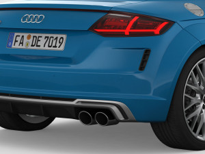 3d audi tt 2019 detailed interior 3D Модель
