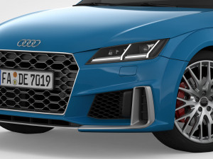 3d audi tt 2019 detailed interior 3D Модель