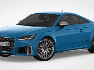 3d audi tt 2019 detailed interior 3D Модель