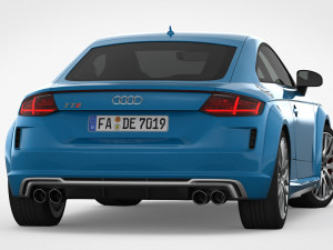 3d audi tt 2019 detailed interior 3D Модель