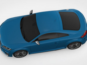 3d audi tt 2019 detailed interior 3D Модель