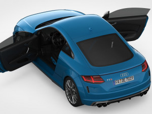 3d audi tt 2019 detailed interior 3D Модель
