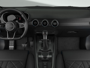 3d audi tt 2019 detailed interior 3D Модель