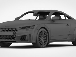 3d audi tt 2019 detailed interior 3D Модель