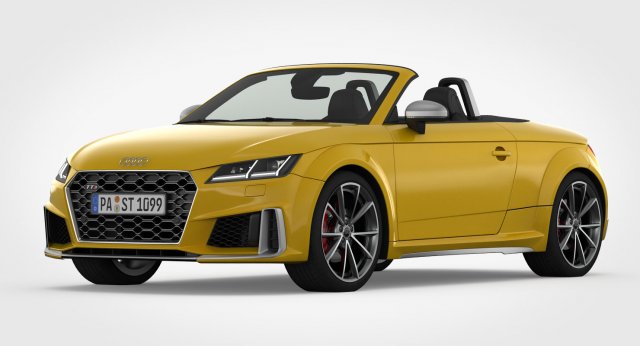 audi tt roadster 2019 detailed interior 3D 模型 .c4d .max .obj .3ds .fbx .stl .blend 
