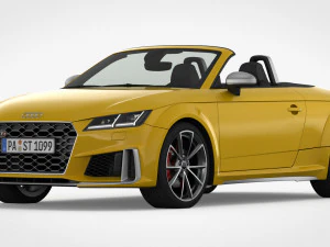 Audi tt roadster 2019 detaylı i&ccedil; mekan 3D Model