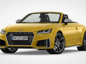 audi tt roadster 2019 detailed interior 3D 模型
