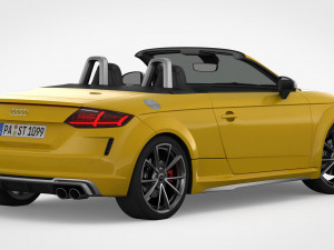 audi tt roadster 2019 detailed interior 3D 模型