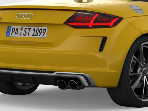 audi tt roadster 2019 detailed interior 3D 模型