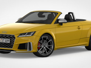 audi tt roadster 2019 detailed interior 3D 模型
