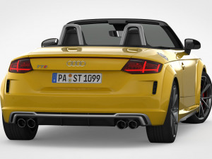 audi tt roadster 2019 detailed interior 3D 模型