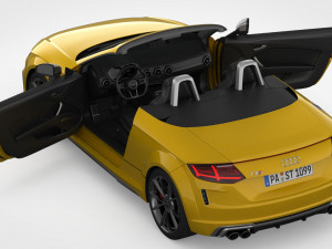 audi tt roadster 2019 detailed interior 3D 模型